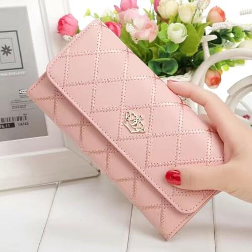 2020 New Women Wallet Fashion Crown Leather Long Wallet Credit Card holder Female Clutch bag Coin Purse Wallets For Women
