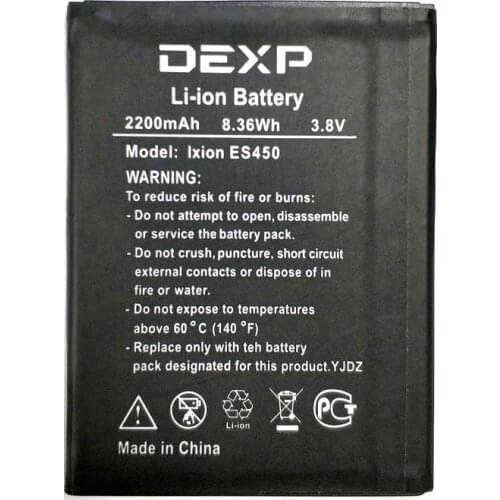 2019 New 3.8V 2200mAh Ixion ES450 Battery for DEXP IXION ES450 ASTRA phone