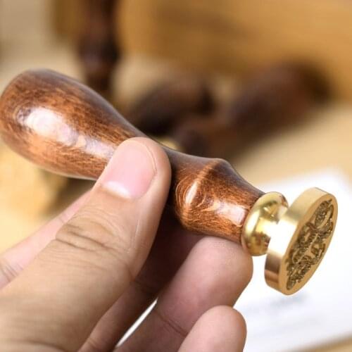 New Sealing Wax Classic Initial Wax Seal Stamp Alphabet Letter Retro Wood Scrapbooking Stamp SCI88