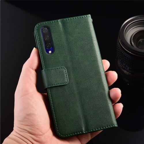 Kickstand Cover For Xiaomi CC9e Mi A3 CC9 Meitu Coque With Strap For Xiaomi Mi CC9e Wallet Flip Leather Case