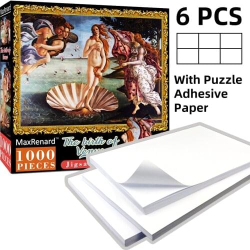 MaxRenard Jigsaw 1000 Pieces Puzzles for Adults Difficult Intellectual Paper Assembling Painting The Birth of Venus Art Puzzles