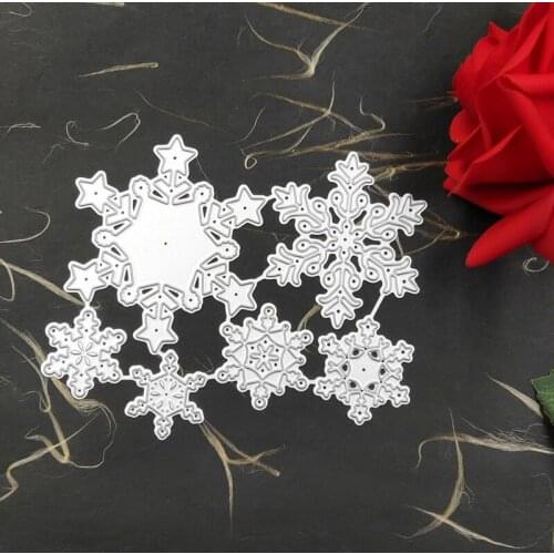 Xmas Snowflake Cutting Dies Christmas Metal Cutting Dies Stencils Die Cut For DIY Scrapbooking Album Paper Card Embossing