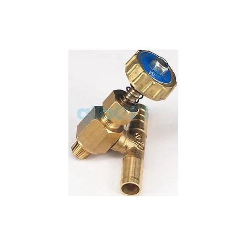 Tee 3 Ways Brass Needle Valve 8mm/10mm hose barb 0.8 Mpa only for gas