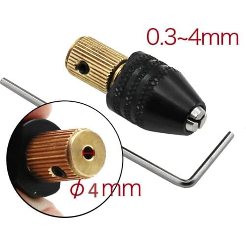1 set 0.3-4mm Mini Electronic Drill Chuck Bit Tool Set Universal 2.35mm/3.17mm/5mm Electric motor shaft Mini Chuck Fixture Clamp