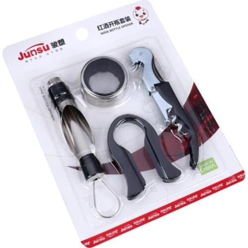 1 Set Bottle Opener Stainless Steel Wine Corkscrew Beer Bottle Can Remover Cutter For Kitchen Tools Bar Accessoires