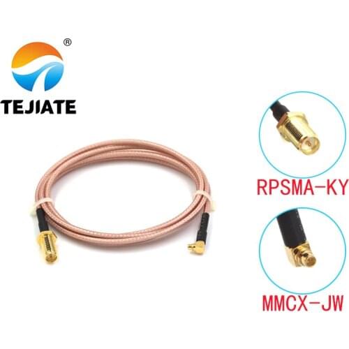 1PCS TEJIATE Adapter Cable MMCX To RPSMA Type MMCX-JW Convert RPSMA-KY 8-90CM 1M 1.5M 2M Length Connector RG316 Wire