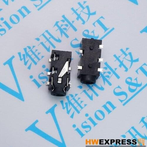 10 PCS Double Track 3.5 MM Caliber PJ 327 F 3+2 Headset Seat 3.5 Mouth MP 3 MP 4 Headset Hole Connector