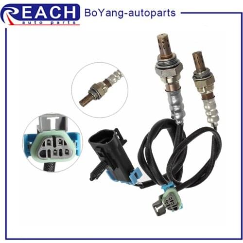2pcs O2 Oxygen Sensor 4 Wires Upper Upstream Downstream Replacement for 2009-2012 Chevrolet Malibu L4 2.4L 234-4251 234-4673