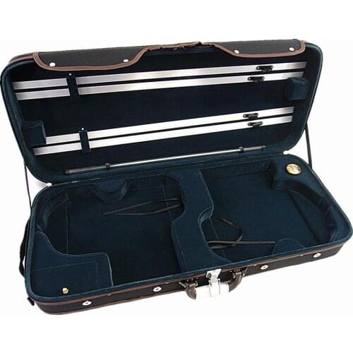 2 PCS Double Vioin case Wooden 4/4 size