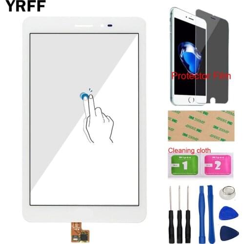 8.0'' Touch Panel Front Glass For HuaWei T1-821L T1-821W T1-823L Touch Screen Digitizer Panel Glass Tool Protector Film Adhesive