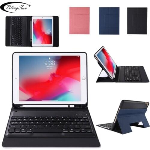 9.7'' Universal Keyboard Case for iPad 9.7 2017 2018 Pro 9.7 Wireless Bluetooth Keyboard Cover for iPad 5 6 Air 1 2 Case Stand