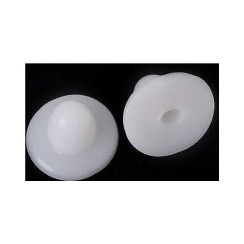 Free Shipping 6*11mm&5*7mm 100-200pcs/lot silicone round Earring Back Stoppers for DIY earring Jewelry Findings (FRB02)