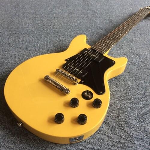 Free delivery, yellow electric guitar, rosewood fingerboard, 22 grade silk electric guitar , high quality electric guitar