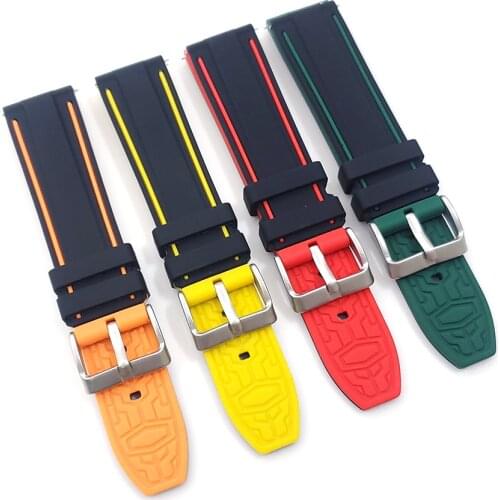 Quick Release Rubber Strap 22mm 20mm Silicone Watchbands WristBands Bracelet Replacement Watch Band For Men