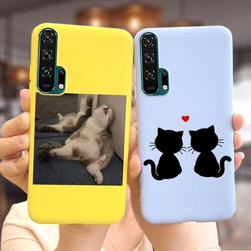 Honor 20 Pro Case Cute Catoon Cover For Huawei Honor 20 Pro YAL-AL10 Case 6.26'' Soft Silicone Phone Cases Honor20 Bumper Fundas