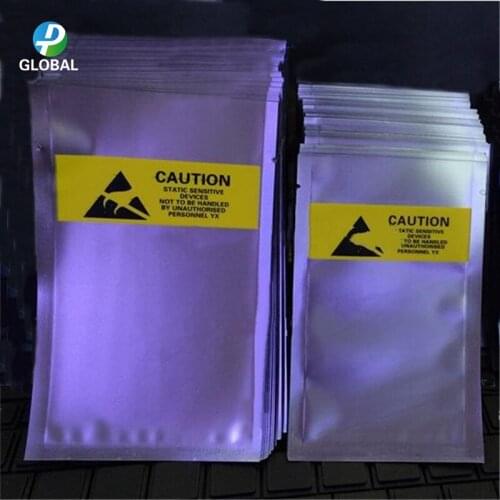 D&P Variety Sizes Open Top Electronic Accessories/Batteries Pouches Anti Static Packaging Bags Battery Anti-Static Shielding Bag