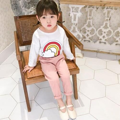Girls Baby pants 2021 Spring and Autumn childrens clothing childrens pants girls trousers princess infant baby leisure