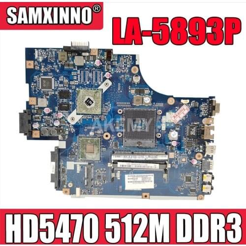 For Acer aspire 5741 5741G 5742 5742G Laptop motherboard NEW70 LA-5891P HM55 HD5470 512M DDR3 100% full Tested