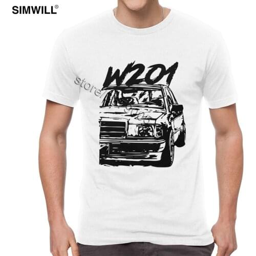 Classic T-Shirt for Men Cotton W201 Tee Shirts Short Sleeve Crew Neck Car Fans Print T Shirt Boyfriends Gift Merchandise Tshirt