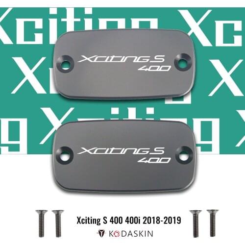 KODASKIN CNC Aluminum Brake Fluid Reservoir Tank Cap Front Brake Cap for Xciting S 400 400i 2018 2019