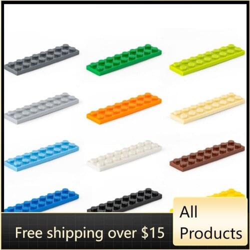 10PCS Assembles Particles 3034 2x8 Board Building Blocks Bricks Parts Tech DIY Assembly Educational Toys For Children Kids Gift