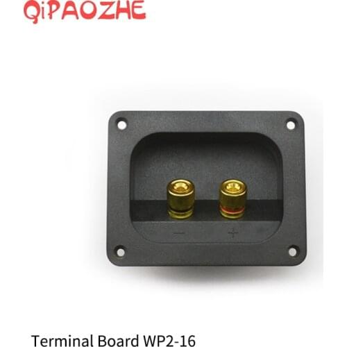 Board Square Gold plated Binding Post Type Speaker Terminal Cup Wire Cable Box