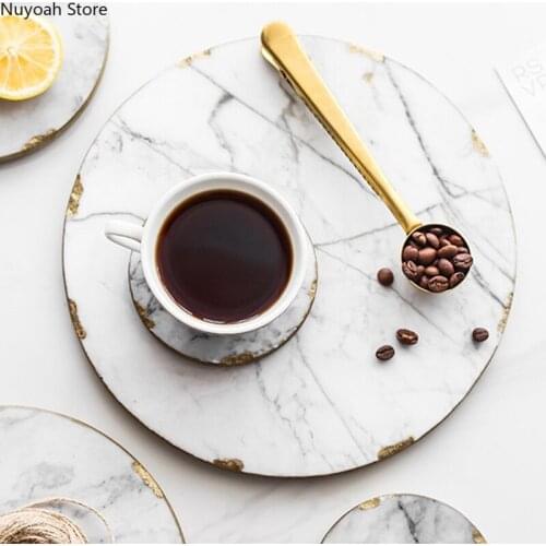 Nordic Minimalist Marble Storage Tray Dining Table Western Food Set Plate Household Tableware Supplies Retro Craft Display Tray