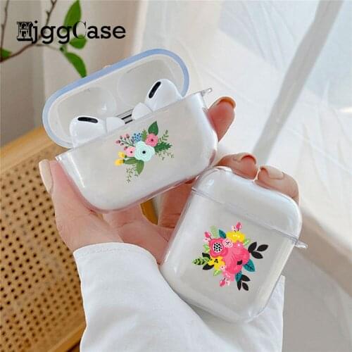 Fashion Flowers Case For Airpods 3 Clear Soft Silicone Flower Cover For Airpod 3 Pro Wireless Bluetooth Earphone Cases