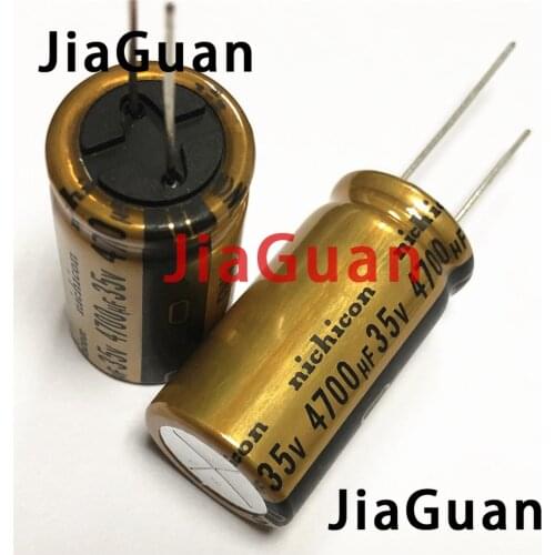 4pcs NEW NICHICON FW 4700UF 35V 18X35MM audio 4700UF35V Electrolytic Capacitor 35V4700uF filter amplifier 35V 4700UF