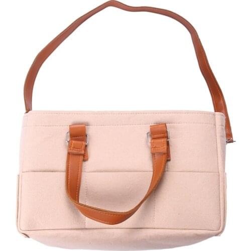 Baby Diaper Caddy Organizer, Unisex Portable Storage Bin For Travel Or Home, Eco-Friendly Felt Basket Bag With Customizable Comp