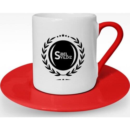 Personalized Is Red Turkish coffee Cup-3