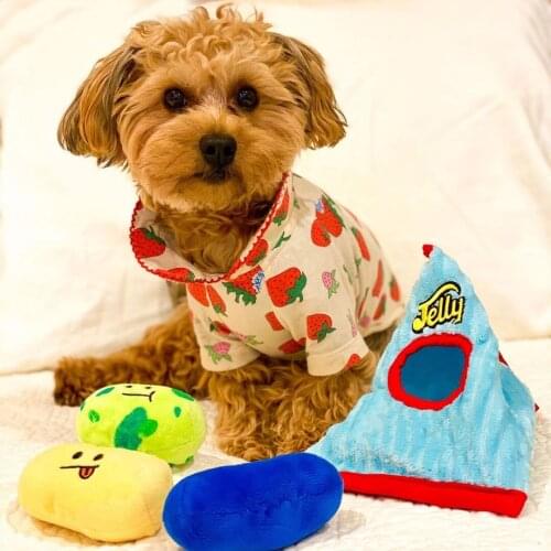 Plush Pet Toys for Small Medium Dog Jelly Candy Shaped Lovely Dog Supplies Interactive Dog Toy Cartoon Pet Products Dropshipping