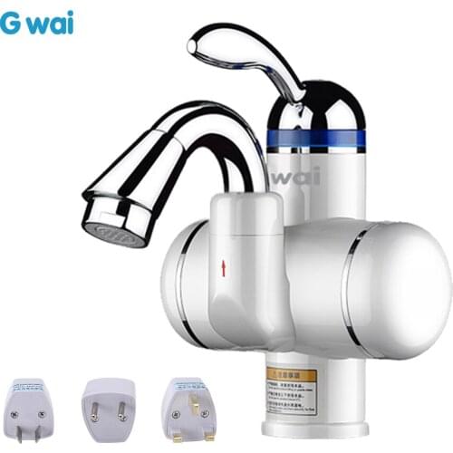 3000W Tankless Instant Hot Water Tap Water Heater Electric Kitchen Faucet Hot Cold Fast Heating Water Heater Tap 220V-240V