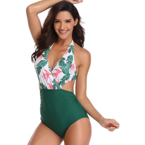 Sexy One Piece Swimsuit 2020 Swimwear Women Monokini Bodysuit Bandage High Waist Female Bathing Suits Summer Beach Wear Hot X86B