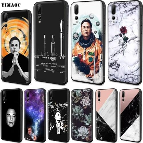 YIMAOC Elon Musk Silicone Case for Huawei Honor Mate P smart Y7 Y9 8C 30 20 10 8x Nova 3i 3 Lite Pro Prime 2018 2019
