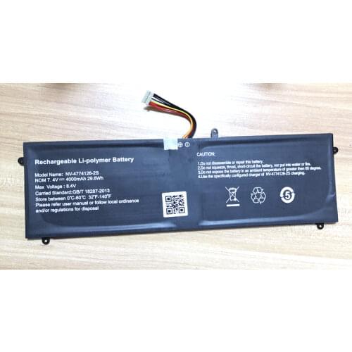 STONERING Original High Quality New 7.4V 4000mAh NV-4774126-2S Battery with 9lines for Mediacom SmartBook 145 M-SB145 SB145 PC