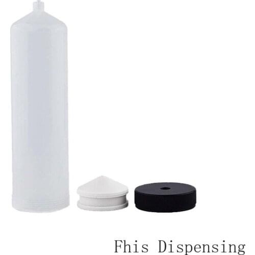 Thickening Explosion-Proof 300cc Helix Luer Lock Tip Dispenser/Dispensing Syringe Barrel with Adapter (Metal Cover)