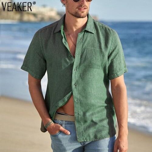 VEAKER Men's Short Sleeve Shirts