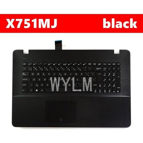 X751MJ For ASUS F751 F751M F751MA F751MD K751M MA MD X751 X751MA MD MJ Bilingual laptop keyboard frame C case external Touchpad