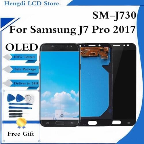 Super Amoled LCD For Samsung Galaxy J7 Pro 2017 J730 J730F LCD Display Touch Screen Digitizer Assembly
