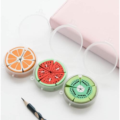10pcs/pack Fruit Gift Office Stationery w27 Kids Creative Student Supply And School Cute Eraser