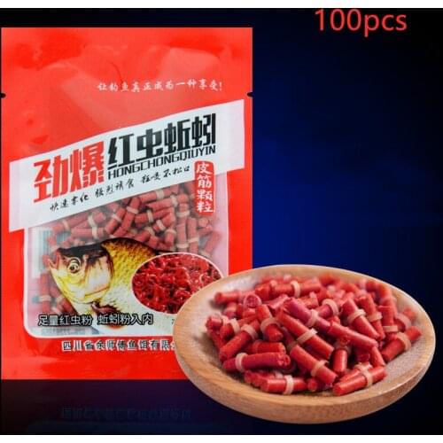 100/50pcs Carp Baits River Sea Fishing Tackle Carp Fish Baits Fresh Scent Crucian Grass Lures Fishing Bait Lure Fishing Supply