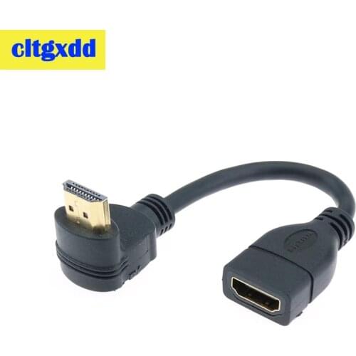 15cm 90 Degree Hdmi-compatible Male Port to Female Jack Converter Extender Cable For projector 3D TV DVD Player PS3 PS4 Game