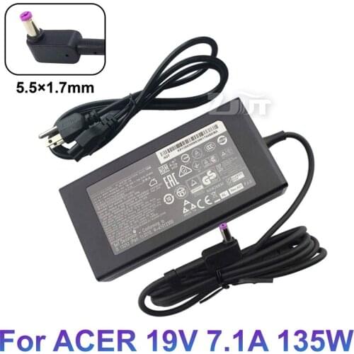 19V 7.1A 5.5*1.7mm 135W AC Laptop Charger Power Adapter For Acer Nitro 5 AN515-44-R5FT Aspire V17 Nitro VN7-792G-59CL PA-1131-16