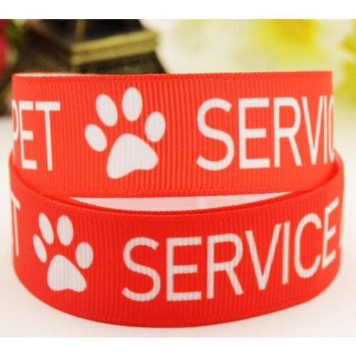 22mm 25mm 38mm 75mm Dog Cartoon printed Grosgrain Ribbon party decoration 10 Yards X-03278