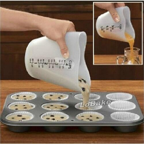 500ml heart shape high thermostability measuring cup baking soft cup with measure sizes cake cup for cozinha cooking tools