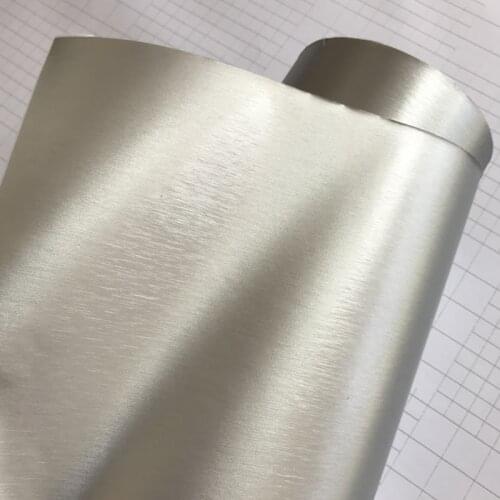 50x300cm Silver Aluminum Metallic Brushed Vinyl Car Wrap Film Adhesive Vehicle Motorcycle Metal Brushed Car Sticker Decal