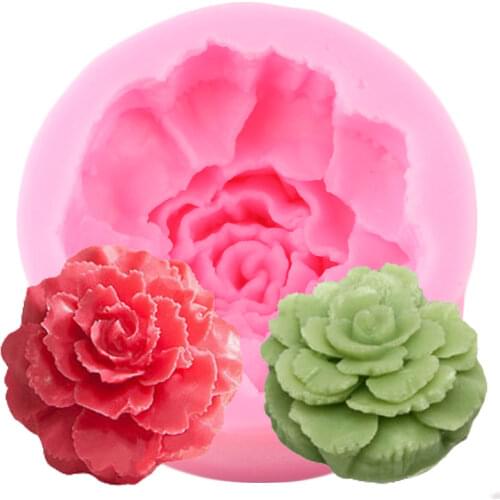 Carnation Silicone Mold Flower Fondant Cake Decorating Tools 3D Craft Soap Molds Chocolate Gumpaste Mould Candy Resin Moulds