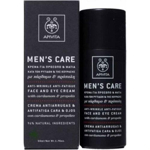 APIVITA MEN´S CARE CREMA ANTIARRUGAS CARA Y OJOS 50ML
