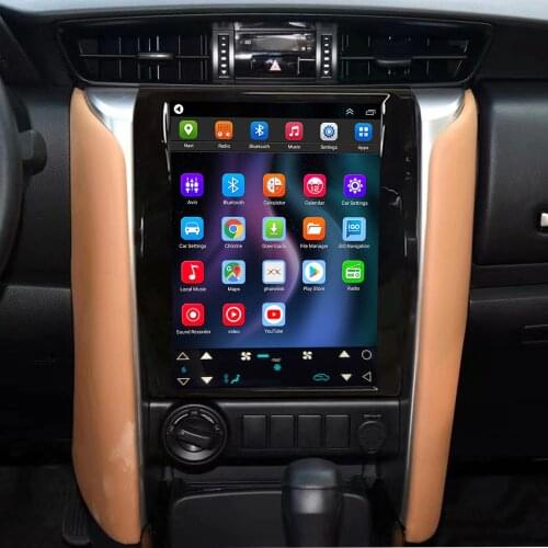 Car Radio Android Multimedia Player For TOYOTA Fortuner / HILUX Revo 2016-2020 Gps 2din Stereo AUTO or Manual A/C Tesla Style